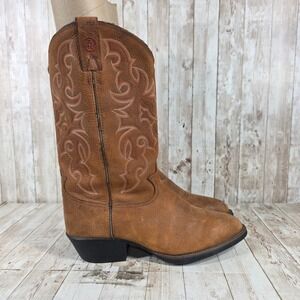 Tony Lama Men's RR4000 Tan Leather‎ Cowboy Western Boots Size 11E